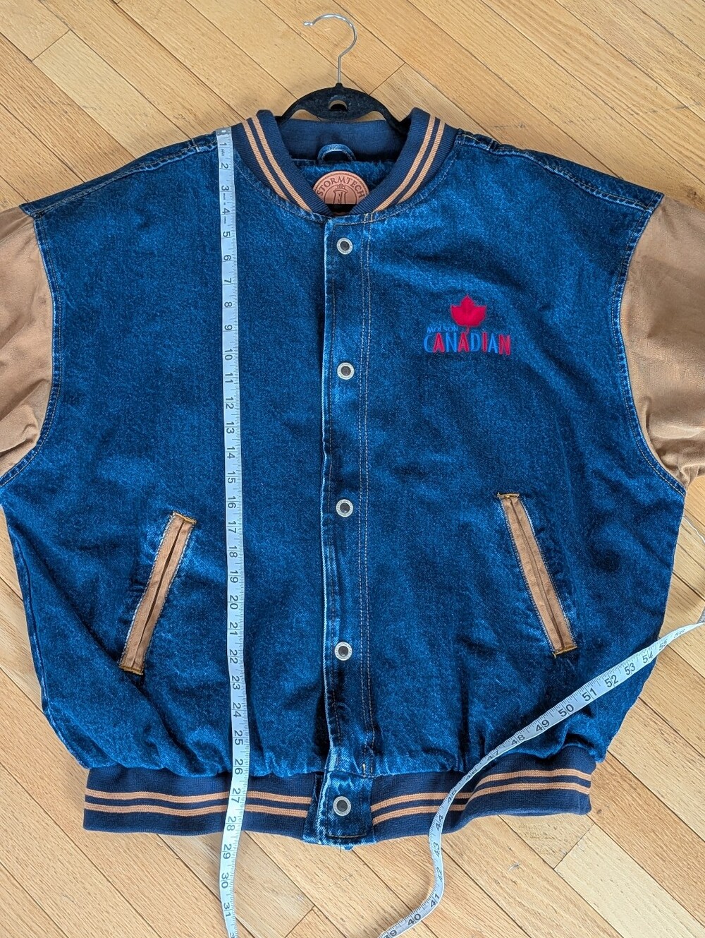 Vintage 90s Molson Canadian Varsity Jacket by Stormtech L - Picture 4 of 8